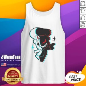 Premium Danganronpa Monokuma tank top featuring a stylish design perfect for fans of the popular anime series.