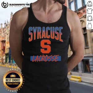 Vintage tank top featuring the Awesome Syracuse Orange X Lacrosse hype logo in bold colors and design.
