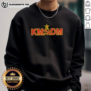 Hot KMFDM Hammer and Sickle sweatshirt featuring the iconic Communist Party symbol in bold design.