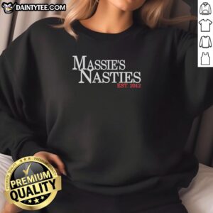 Good Massies Masties Est 2012 sweatshirt featuring a stylish design, perfect for casual wear and cozy comfort.