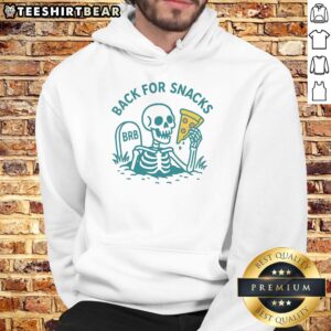 Cozy Top-Back-For-Snacks-Hoodie featuring a fun snack-themed design, perfect for casual wear and lounging.