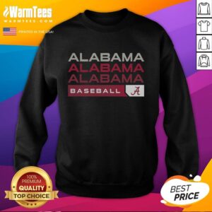 Hot Alabama Crimson Tide college baseball hype sweatshirt in vibrant red, perfect for fans and game day outfits.