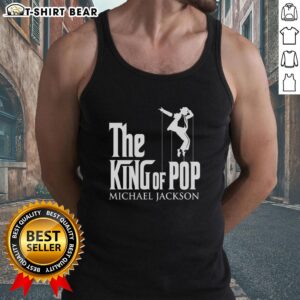 Official The King of Pop Michael Jackson tank top featuring iconic design, perfect for fans of the legendary artist.