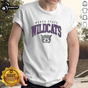 Awesome Weber State Wildcats Classic Logo T-Shirt featuring the iconic Wildcats logo in bold purple and white design.