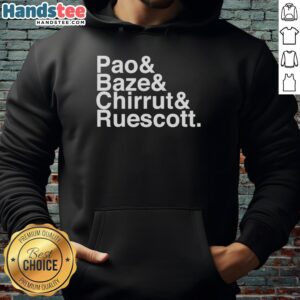 Premium Pao Baze Chirrut Ruescott hoodie featuring a stylish design and comfortable fit for casual wear.
