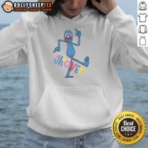 Top Sesame Street Grover Bauhaus cartoon text hoodie featuring vibrant design and playful graphics, perfect for fans.