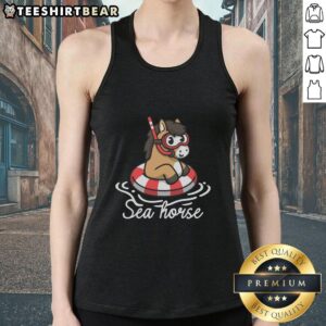 Good Literal Sea Horse Tank Top featuring a vibrant sea horse graphic on a stylish tank top, perfect for ocean lovers.