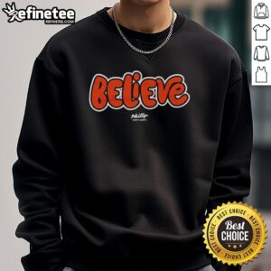 Nice Believe Philadelphia Flyers NHL basic sweatshirt in team colors, perfect for fans and casual wear.