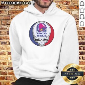 Vintage Hot Taco Bell x Grateful Dead logo hoodie showcasing a unique blend of pop culture and nostalgia.