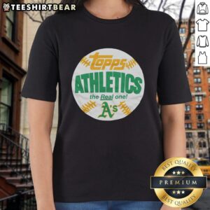 Awesome Athletics MLB X Topps Baseball The Real One T-Shirt - Image 3