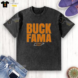 Funny washed t-shirt featuring Good Buck Fama design, perfect for Tennessee Vols rivalry fans. Ideal for game day!