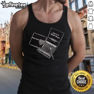 Official Johnny Bench's Home Plate matchbook tank top featuring a vintage baseball design, perfect for fans and collectors.