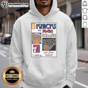 Good New York Knicks Playoffs hoodie featuring bold team colors and logo, perfect for round 2 match-up fans.