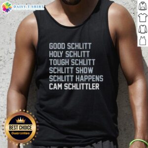 Stylish Holy Schlitt tank top featuring a bold Tough Schlitt design, perfect for casual wear and expressing unique style.