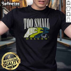 Top Paige Bueckers Too Small Dallas T-Shirt featuring stylish design and vibrant colors, perfect for basketball fans.