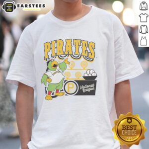 Alt Text: Awesome Mitchell & Ness Cream Pittsburgh Pirates Step Back Up T-Shirt showcasing vintage style and team spirit.