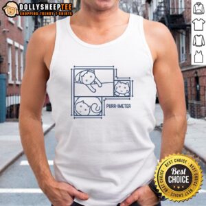 Pretty Purr-imeter Maths Cat Pun Tank Top featuring a playful cat design perfect for math lovers and cat enthusiasts.