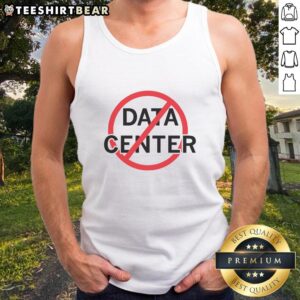 Trendy Good-No-Data-Centers tank top featuring a bold graphic design, perfect for tech enthusiasts and casual wear.