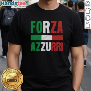 Alt Text: Nice Forza Azzurri Italy T-Shirt featuring vibrant blue design, perfect for soccer fans supporting the Italian team.