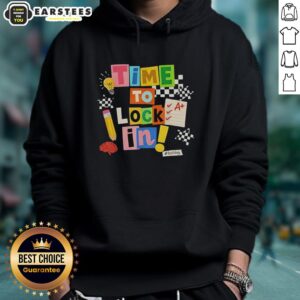 Teacher wearing 'Don't Stress Test Day' hoodie, promoting a positive vibe for test day preparation and support.
