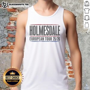 Alt Text: Nice Holmesdale European Tour 25-26 tank top featuring vibrant design and comfortable fit for fans.