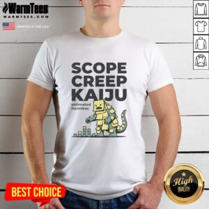 Official Scope Creep Kaiju T-Shirt featuring a vibrant monster design, perfect for fans of unique graphic tees.
