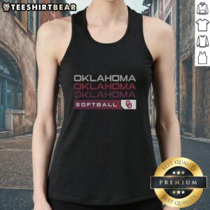 Alt Text: Good Oklahoma Sooners College Softball Hype Tank Top featuring vibrant team colors and logo for fans.