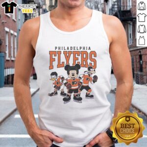 Good Philadelphia Flyers Disney team ice hockey tank top featuring vibrant graphics and team colors.