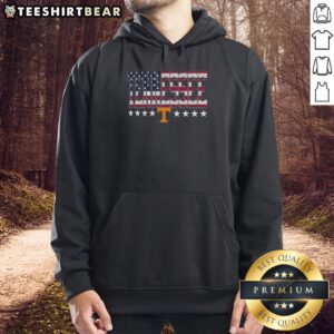 Premium Tennessee Volunteers Tall Type Flag Hoodie featuring vibrant team colors and logo, perfect for fans and comfort.