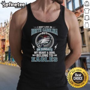 Philadelphia Eagles tank top for fans in North Carolina, showcasing team spirit and pride on game day Sundays.
