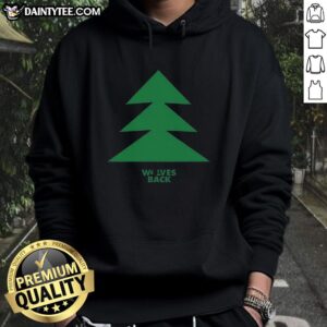 Cozy Nice Minnesota Timberwolves back tree hoodie featuring vibrant logo and soft fabric, perfect for fans and casual wear.