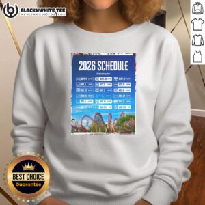 Top New England Patriots NFL 2026 schedule sweatshirt featuring all kickoff times in a stylish design.