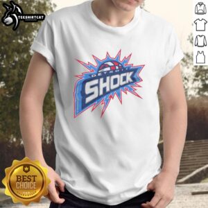 Alt Text: Nice Detroit Shock '03 T-Shirt featuring team logo and vibrant colors, perfect for fans of women's basketball.