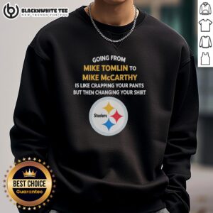 Awesome sweatshirt featuring Mike Tomlin and Mike McCarthy designs for football fans and sports enthusiasts.