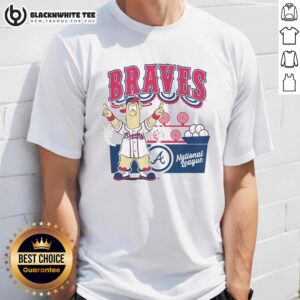 Alt Text: Top Mitchell & Ness Cream Atlanta Braves Step Back Up T-Shirt featuring team logo and stylish design for fans.