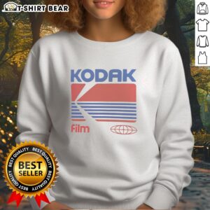 Stylish Pretty Kodak Film Sweatshirt featuring vibrant colors and retro design, perfect for photography enthusiasts.