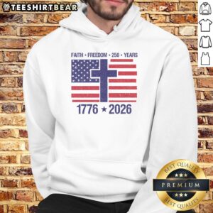 Good Faith Freedom 250 Years Anniversary Hoodie featuring a bold design celebrating freedom and heritage.