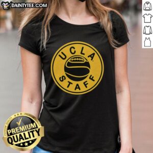 Premium UCLA Staff Basketball 2026 logo on a retro ladies tee, featuring a stylish design perfect for fans.