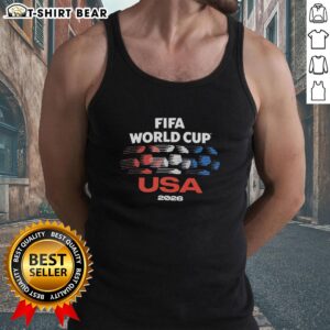 Fans wearing tank tops celebrate at the Good FIFA World Cup USA 2026 soccer event, showcasing team spirit and excitement.