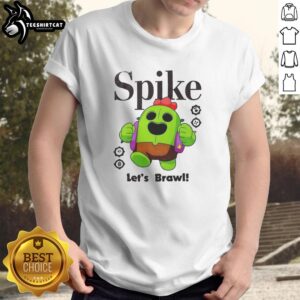Nice Spike Let's Brawl T-Shirt featuring a vibrant graphic design perfect for gaming enthusiasts and casual wear.