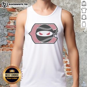 Top Pitching Ninja Cincinnati Red Tank Top featuring a vibrant design and comfortable fit for baseball fans.