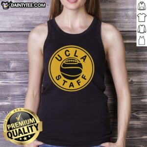 Premium UCLA Staff Basketball 2026 Logo Retro Tank Top featuring a classic design and vibrant colors.