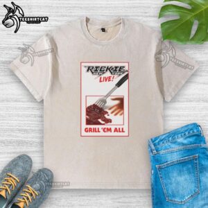 Nice Rickie New York Live Grill Em All washed t-shirt featuring a stylish design perfect for casual wear.
