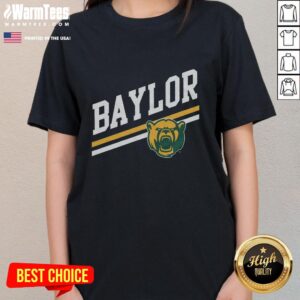 Alt Text: Premium Baylor Sideline Forest Ladies Tee featuring a stylish design for fans, perfect for game day and casual wear.