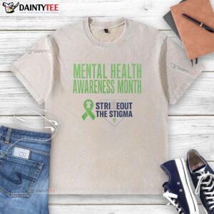 Good Philadelphia Phillies Strikeout The Stigma mental health awareness month washed t-shirt featuring a vintage design.