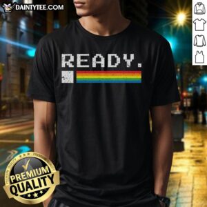 Nice Commodore 64 Ready T-Shirt featuring retro gaming design, perfect for fans of vintage computer culture.