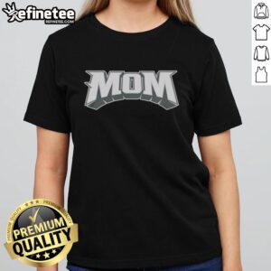 Alt Text: Official Philadelphia Eagles football mom ladies tee featuring team colors and logo, perfect for game day.