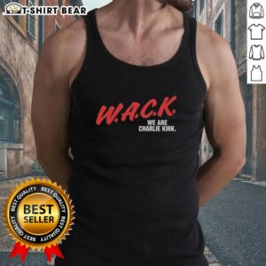 Nice W.A.C.K. We Are Charlie Kirk tank top featuring bold graphic design and vibrant colors for stylish casual wear.