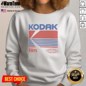 Official Kodak Film Sweatshirt featuring vintage-inspired design and cozy fabric, perfect for photography enthusiasts.