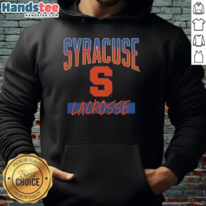 Vintage Syracuse Orange X Lacrosse hype logo hoodie showcasing classic design and team spirit for fans.